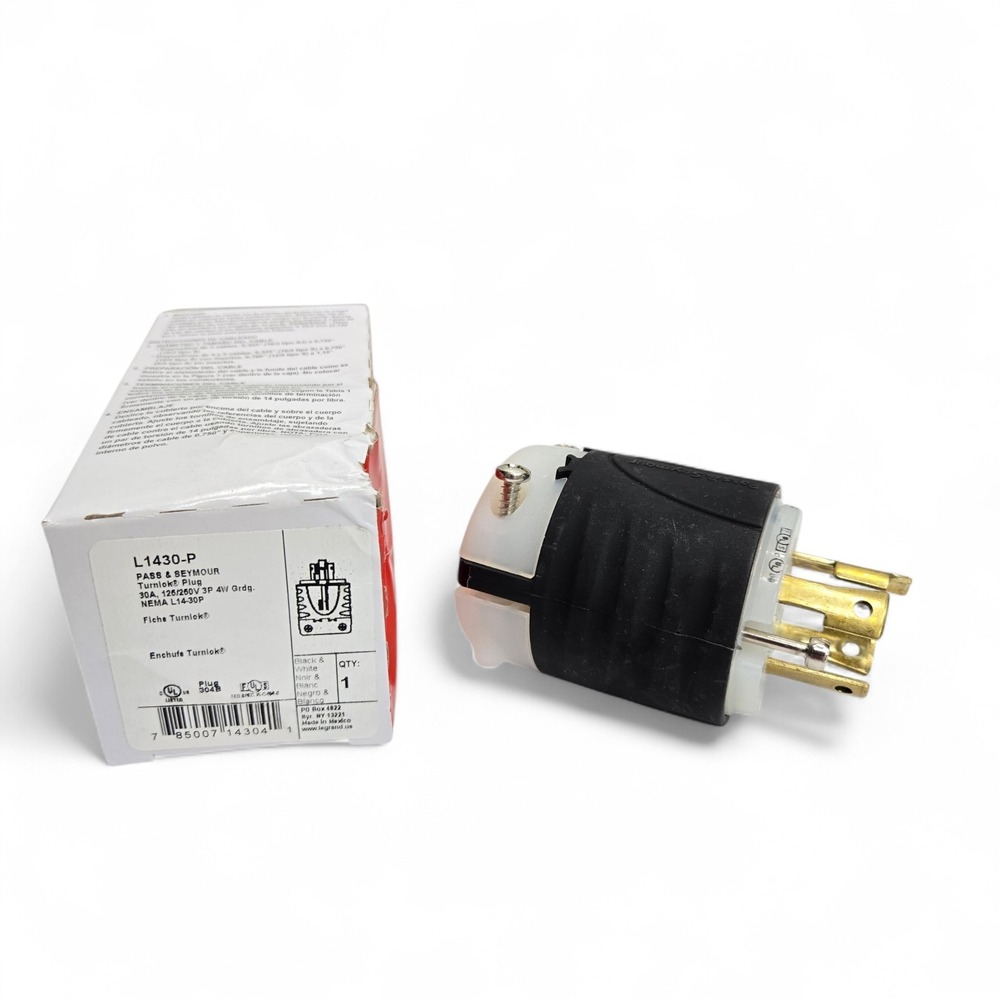 Pass &‎ Seymour Legrand Turnlok Plug L14-30P 30A, 125/250V